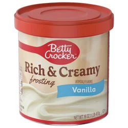 Betty Crocker Rich and Creamy Vanilla Frosting, Gluten Free, 16 oz