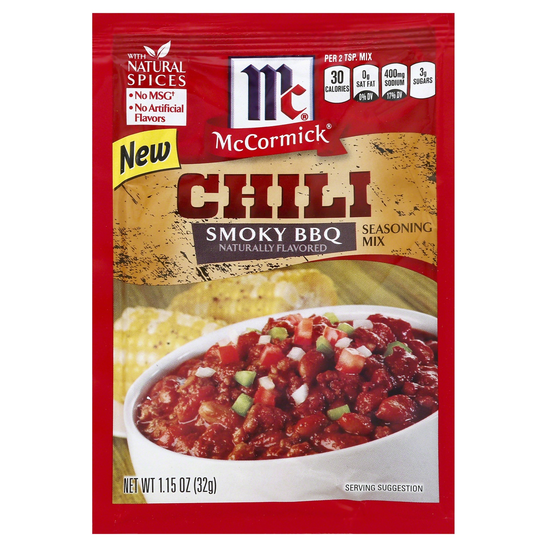 slide 1 of 1, McCormick Smoky BBQ Chili Seasoning Mix, 1.15 oz