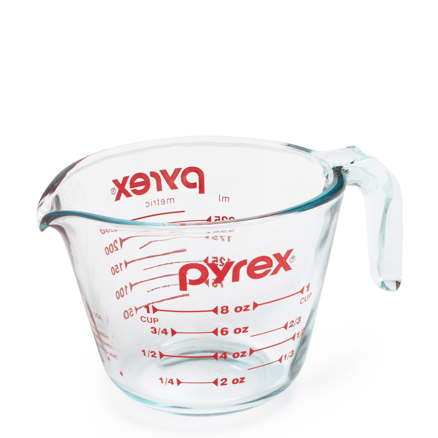 slide 1 of 1, Pyrex Glass Measuring Cup, 1 cup