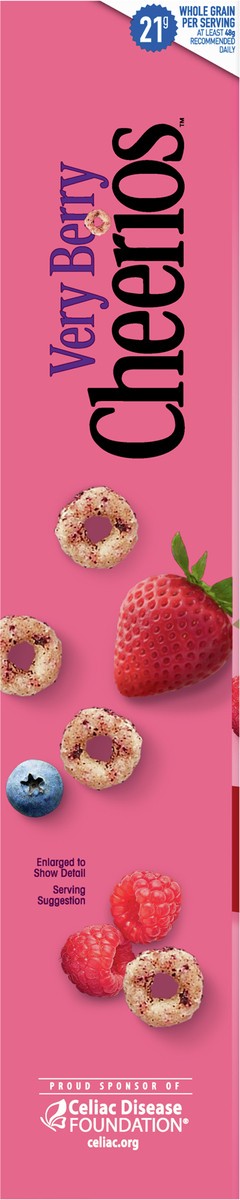 slide 4 of 9, Cheerios Very Berry Cheerios, Heart Healthy Gluten Free Breakfast Cereal, Made with Whole Grain Oats, Family Size, 18.6 oz, 18.6 oz