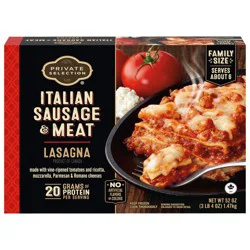 Private Selection Itlatian Sausage & Meat Lasagna