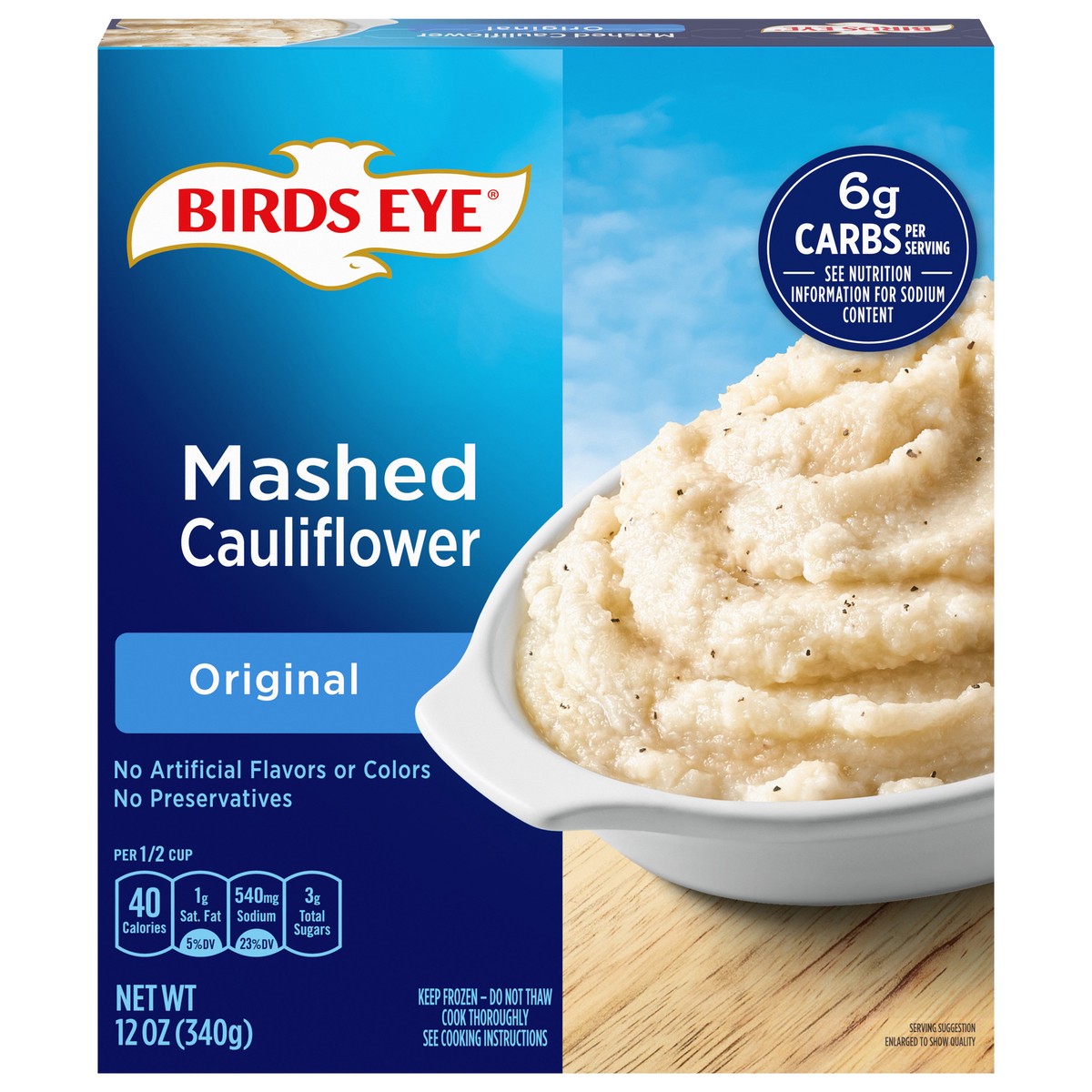 slide 1 of 5, Birds Eye Original Mashed Cauliflower 12 oz, 12 oz