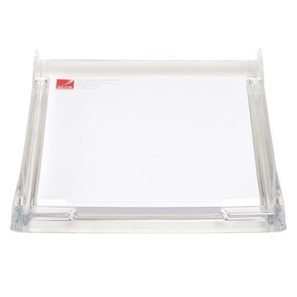 slide 3 of 3, Swingline Stratus Acrylic Document Tray, Clear, 13 1/4 in x 10 3/4 in x 2 1/2 in