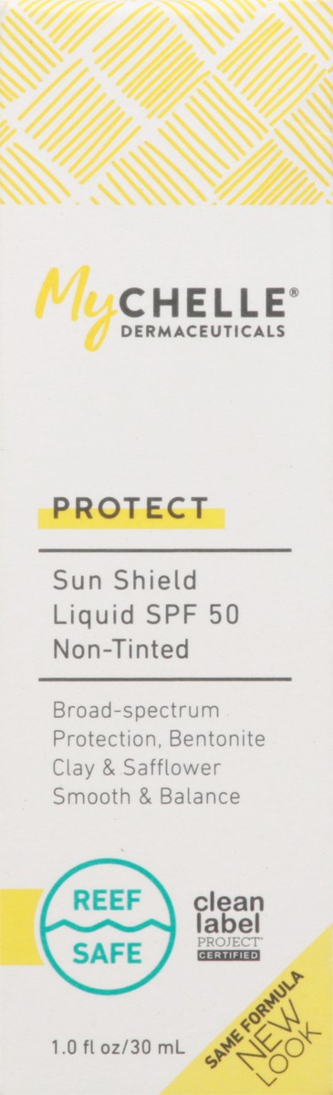 slide 12 of 13, MyChelle SPF 50 Protect Non-Tinted Sun Shield Liquid 1.0 fl oz, 1 fl oz