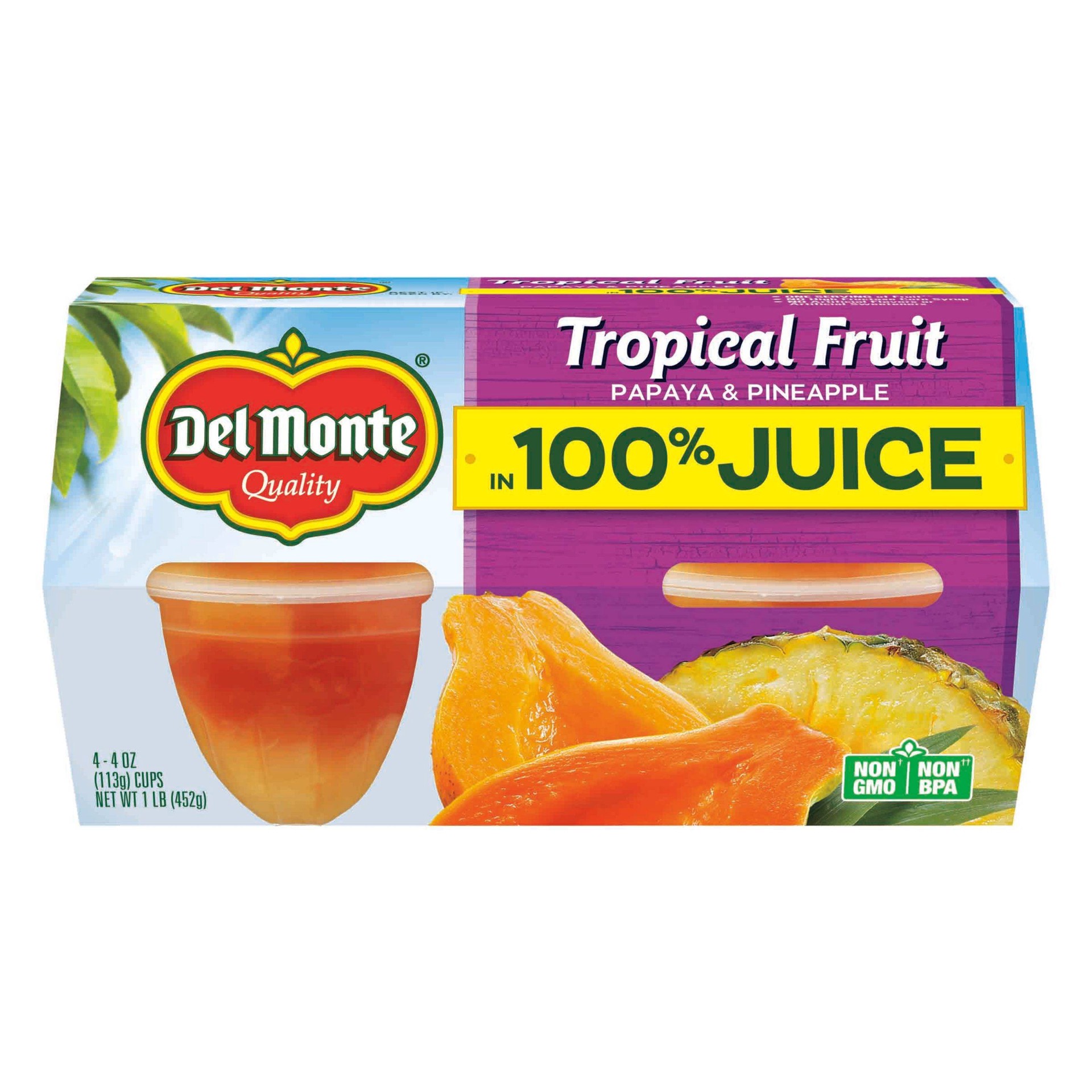 slide 1 of 4, Del Monte Tropical Fruit 4 ea, 4 ct