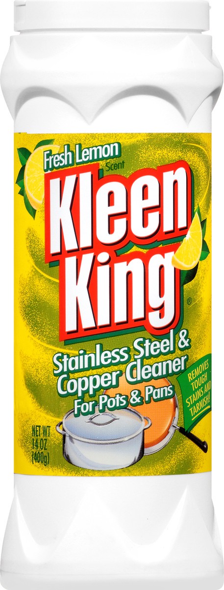 slide 4 of 12, Kleen King Fresh Lemon Scent Stainless Steel & Copper Cleaner 14 oz, 14 oz