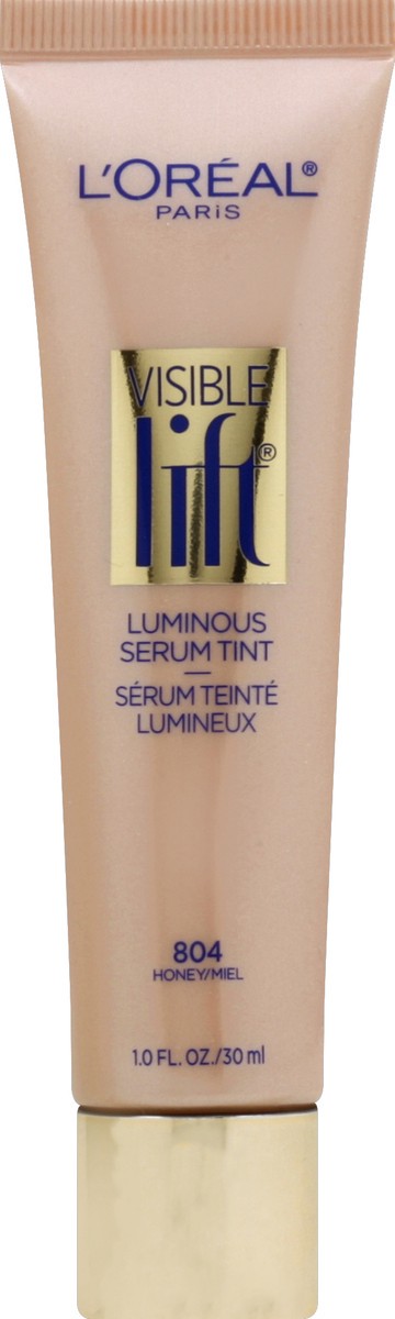 slide 5 of 6, L'Oréal L'Oreal Paris Visible Lift Luminous Serum Tint 804 Honey, 1 fl oz