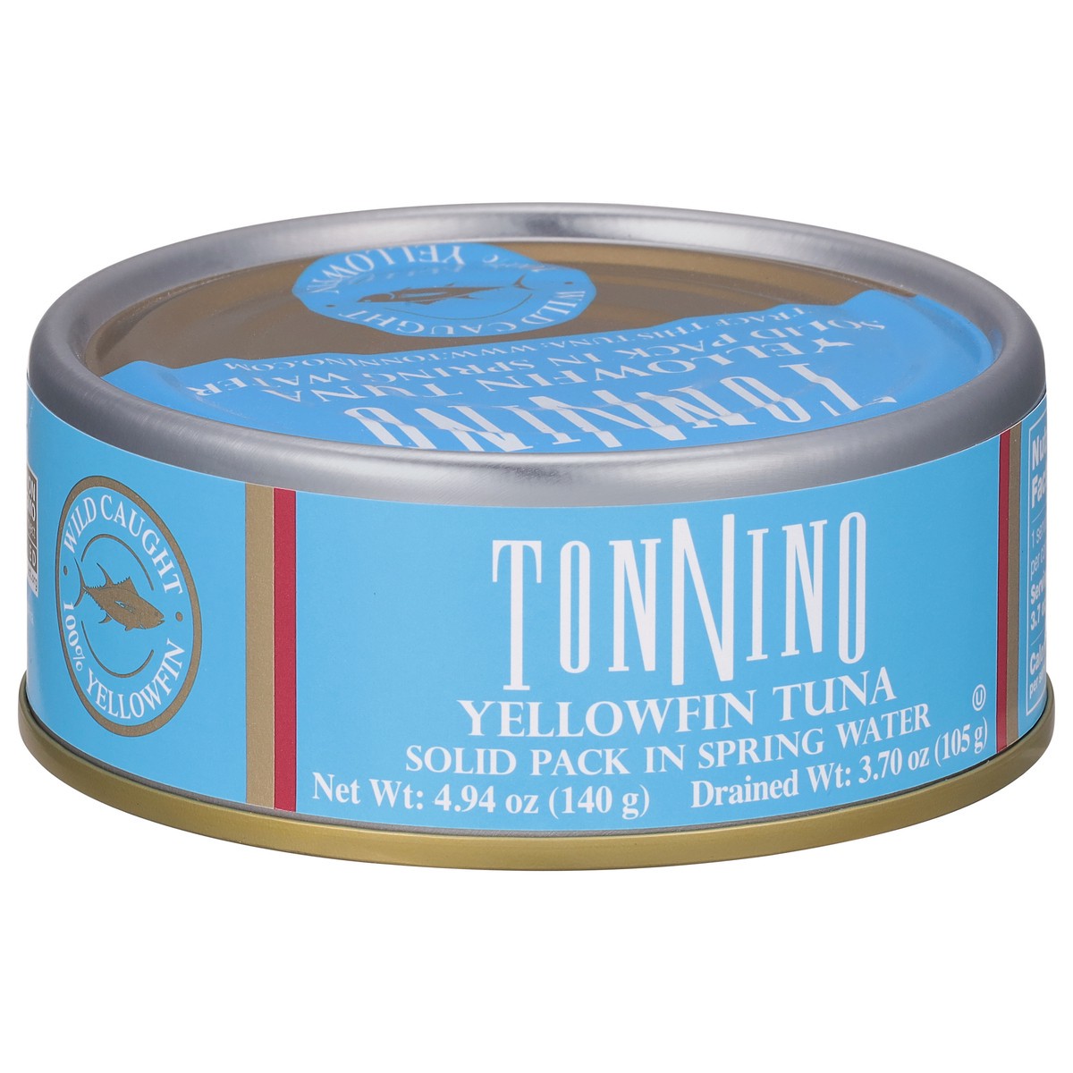 slide 4 of 12, Tonnino Solid in Spring Water Yellowfin Tuna 4.94 oz, 4.94 oz