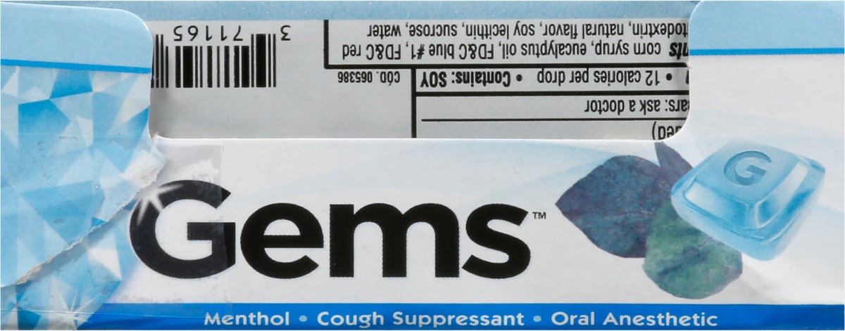 slide 2 of 13, Gems Hny Lem Cough Drops, 9 ct