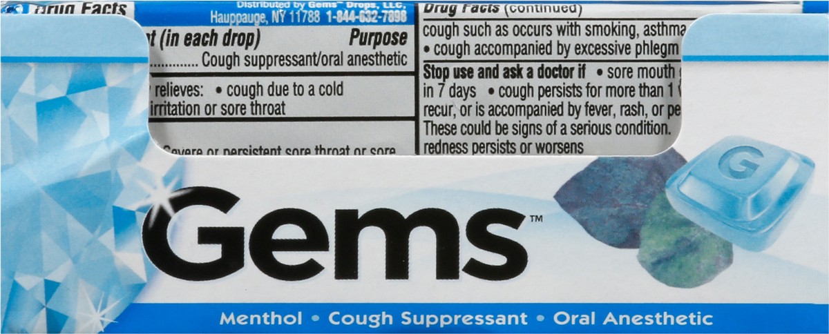 slide 1 of 13, Gems Hny Lem Cough Drops, 9 ct