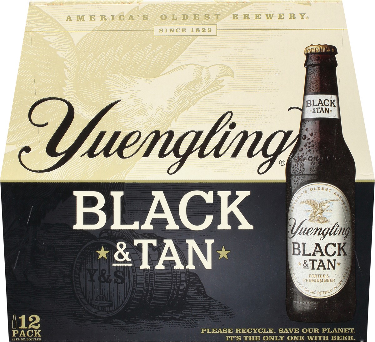 slide 12 of 12, Yuengling 12 Pack Black & Tan Beer 12 - 12 fl oz Bottles, 12 ct; 12 oz