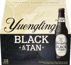 Yuengling 12 Pack Black & Tan Beer 12 - 12 fl oz Bottles