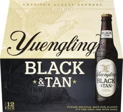 Yuengling 12 Pack Black & Tan Beer 12 - 12 fl oz Bottles