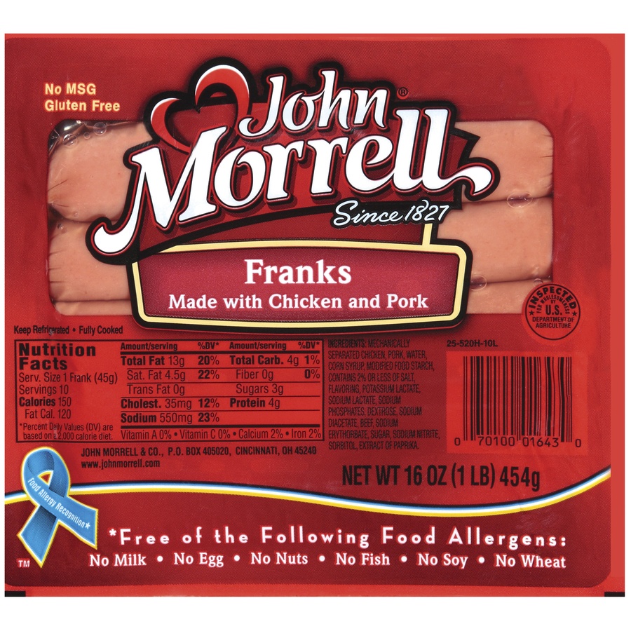 slide 1 of 5, John Morrell Franks, 1 ct