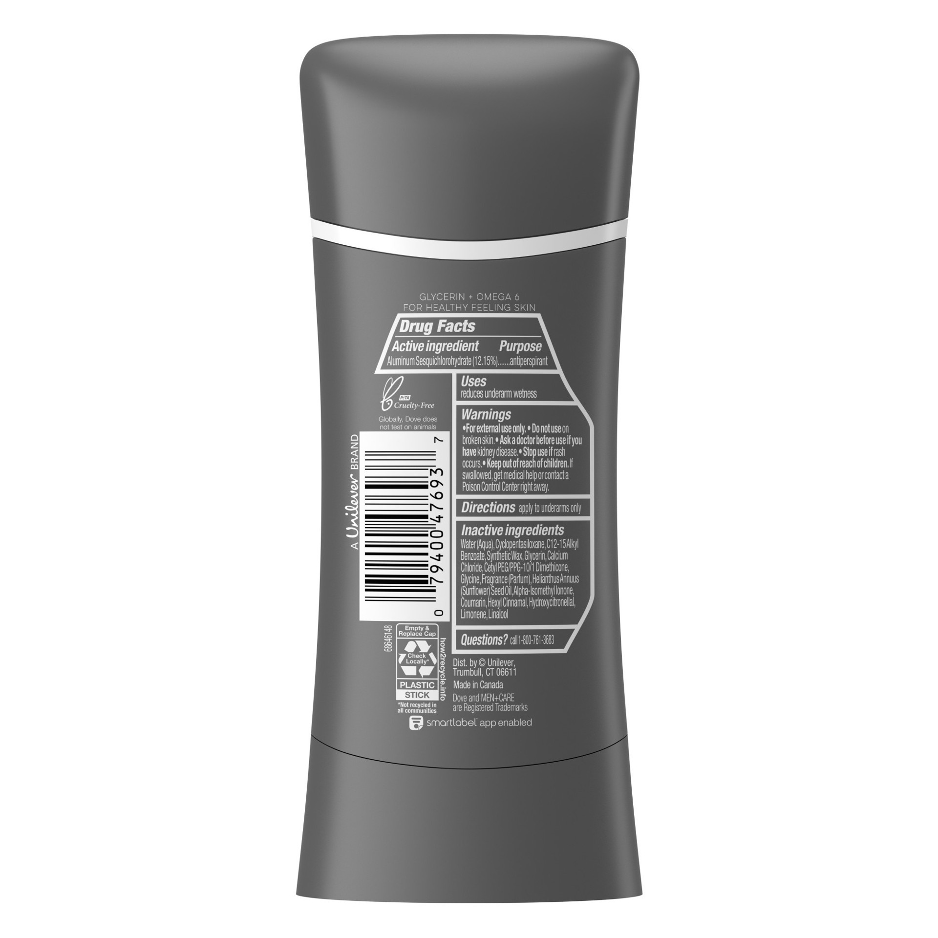 slide 3 of 4, Dove Men+Care Dove Men + Care Ultimate Smooth Glide Solid Antiperspirant Ocean Breeze, 2.6 oz