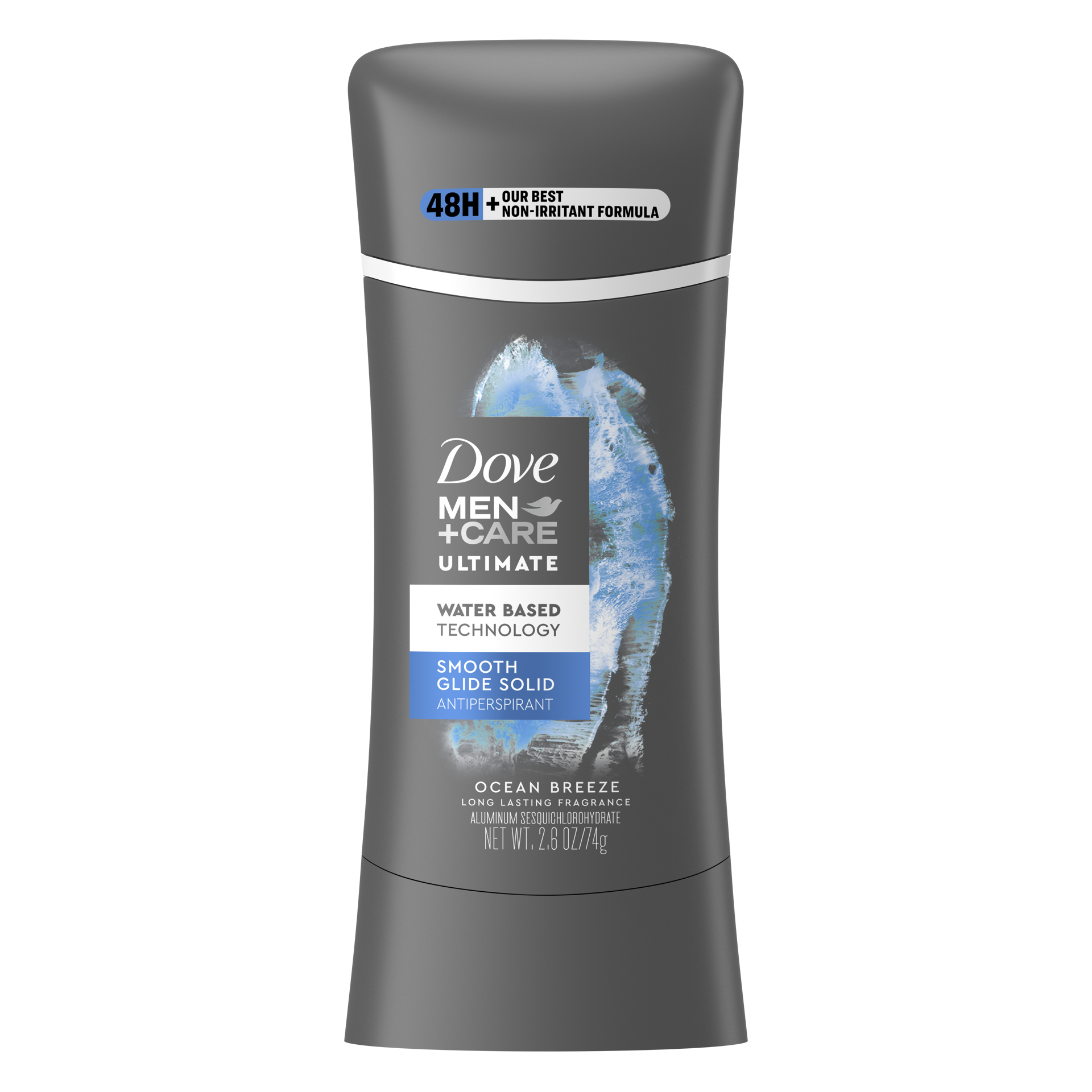 slide 1 of 4, Dove Men+Care Dove Men + Care Ultimate Smooth Glide Solid Antiperspirant Ocean Breeze, 2.6 oz