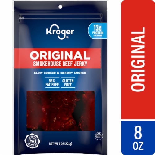 slide 1 of 2, Kroger Original Beef Jerky, 8 oz