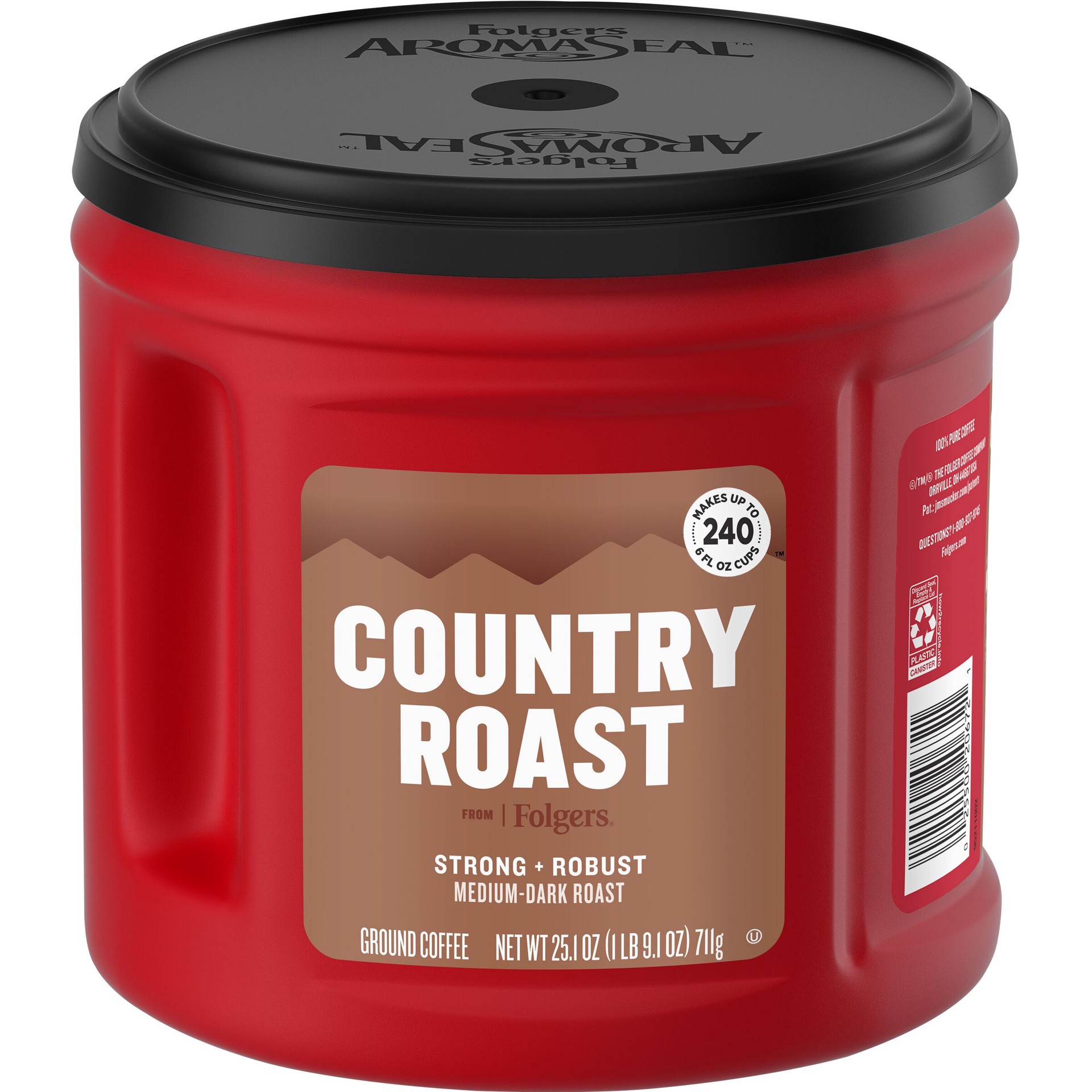 slide 2 of 3, Folgers Country Roast Can - 25.1 oz, 25.1 oz