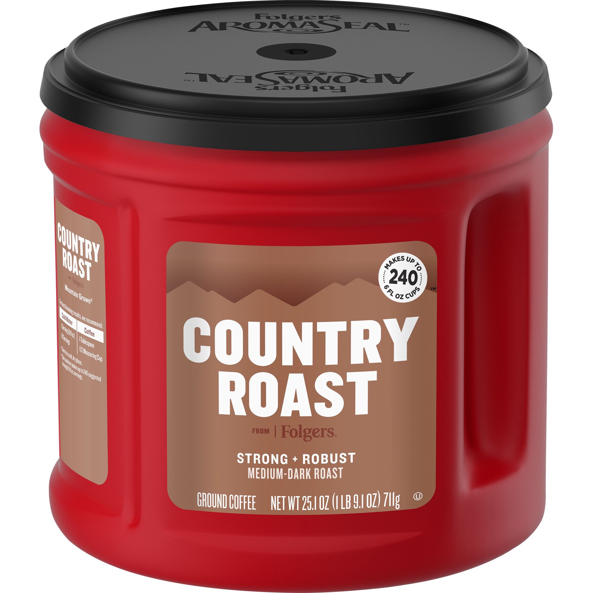 slide 1 of 3, Folgers Country Roast Can - 25.1 oz, 25.1 oz