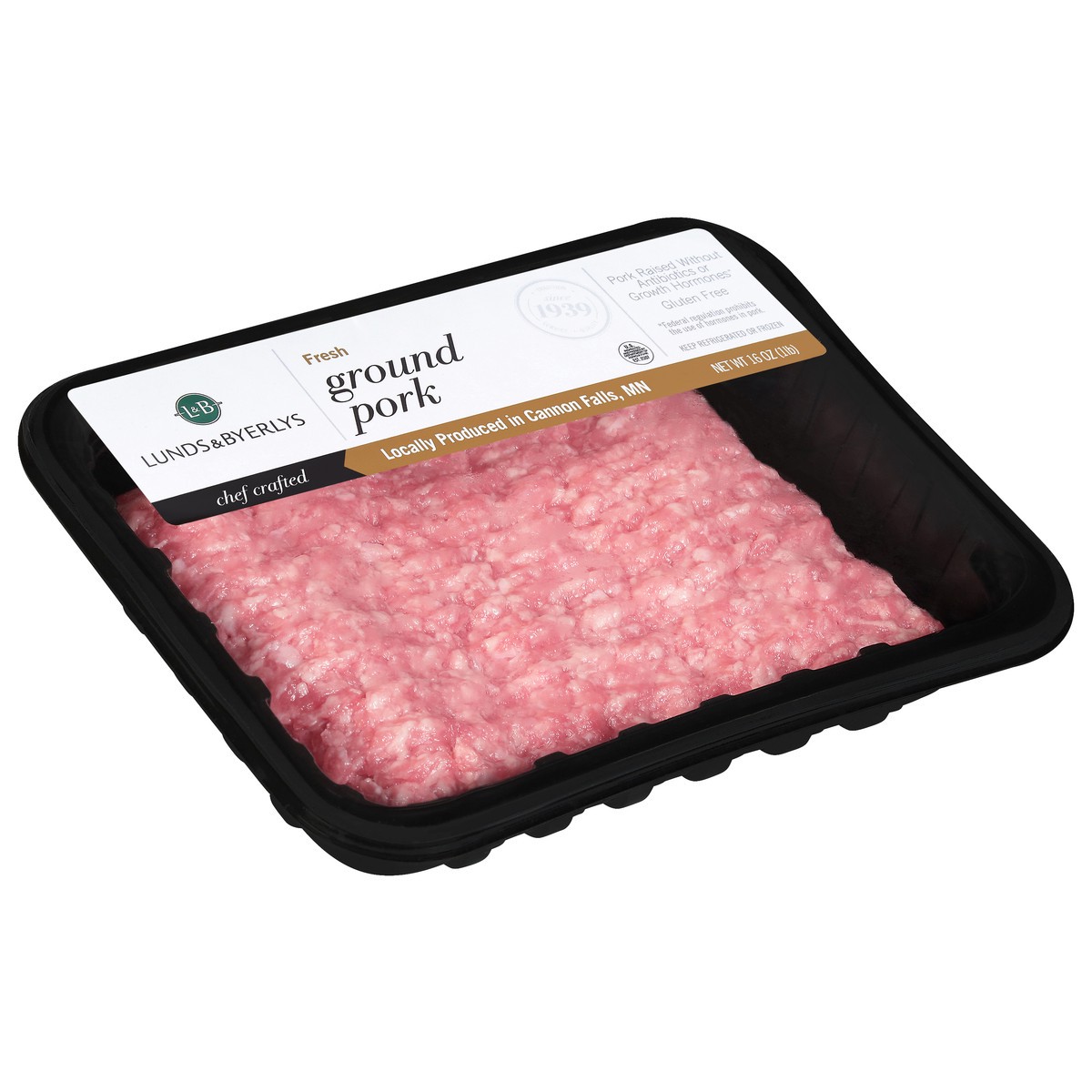 slide 4 of 9, Lunds & Byerlys Fresh Ground Pork 16 oz, 16 oz