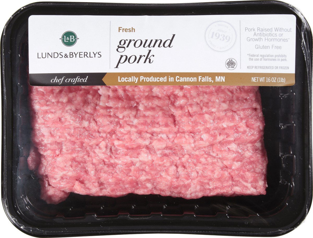 slide 2 of 9, Lunds & Byerlys Fresh Ground Pork 16 oz, 16 oz