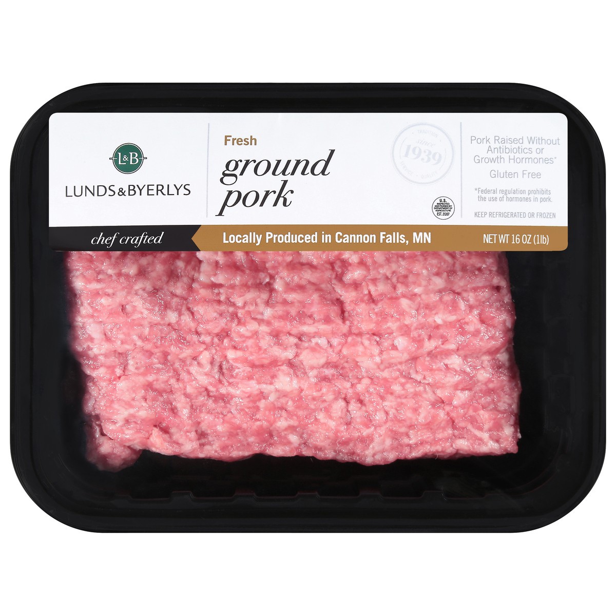 slide 1 of 9, Lunds & Byerlys Fresh Ground Pork 16 oz, 16 oz