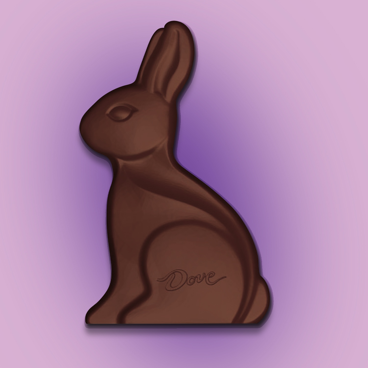slide 2 of 7, Dove Dark Chocolate Easter Bunny, 4.5 oz