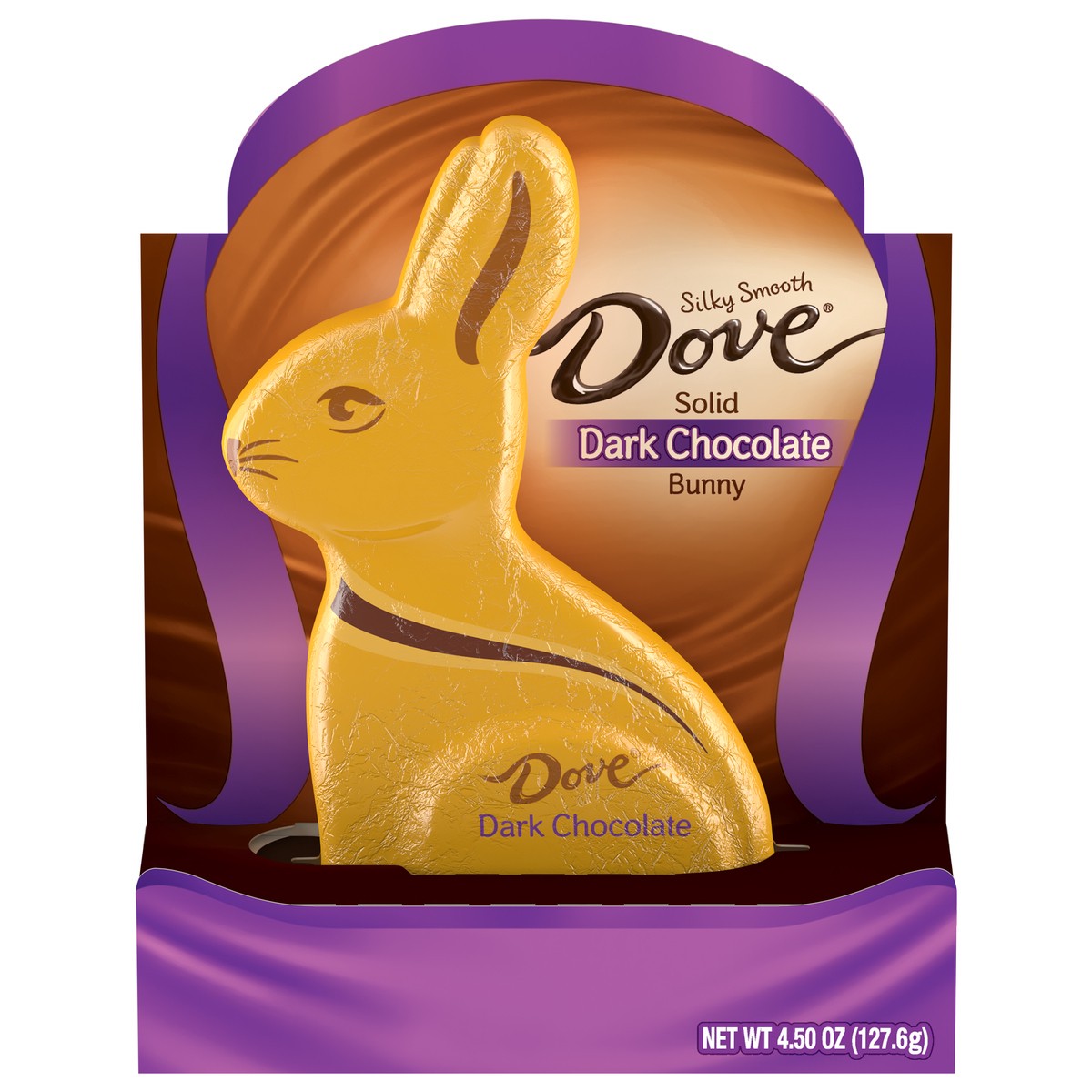 slide 1 of 8, DOVE Easter Bunny Dark Chocolate Candy Gift, 4.5 oz, 4.5 oz