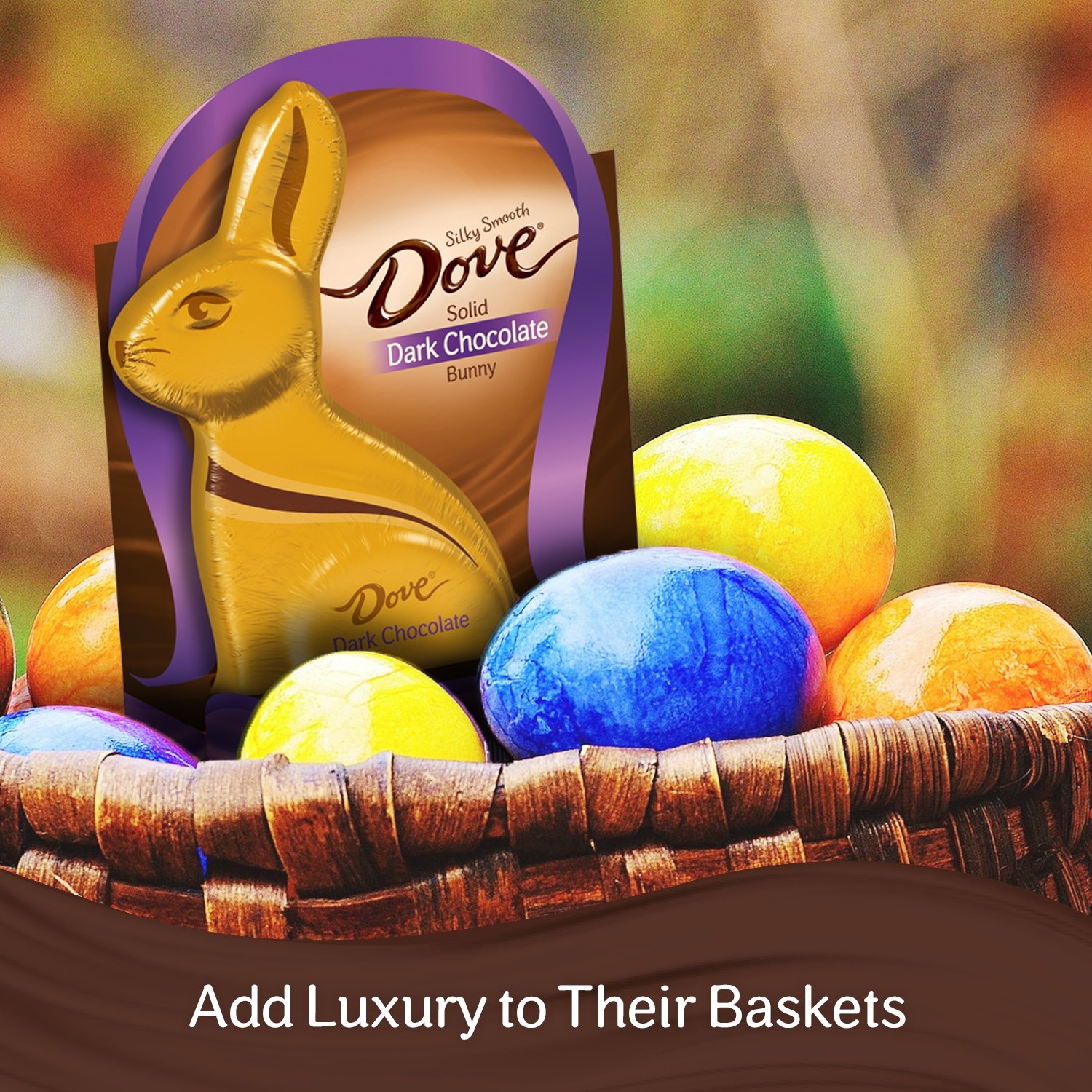 slide 5 of 7, Dove Dark Chocolate Easter Bunny, 4.5 oz