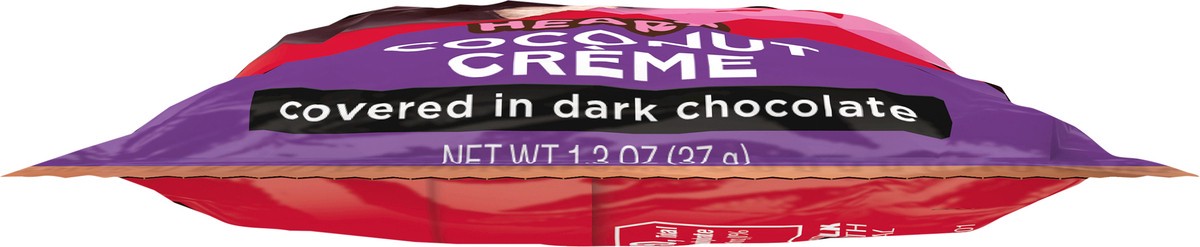 slide 7 of 12, RUSSELL STOVER Valentine's Day Dark Chocolate Coconut Crème Heart- 1 oz, 1 oz