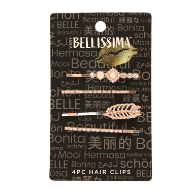slide 1 of 1, Hy-Vee Very Bellissima 4Ct Hair Clips, 4 ct