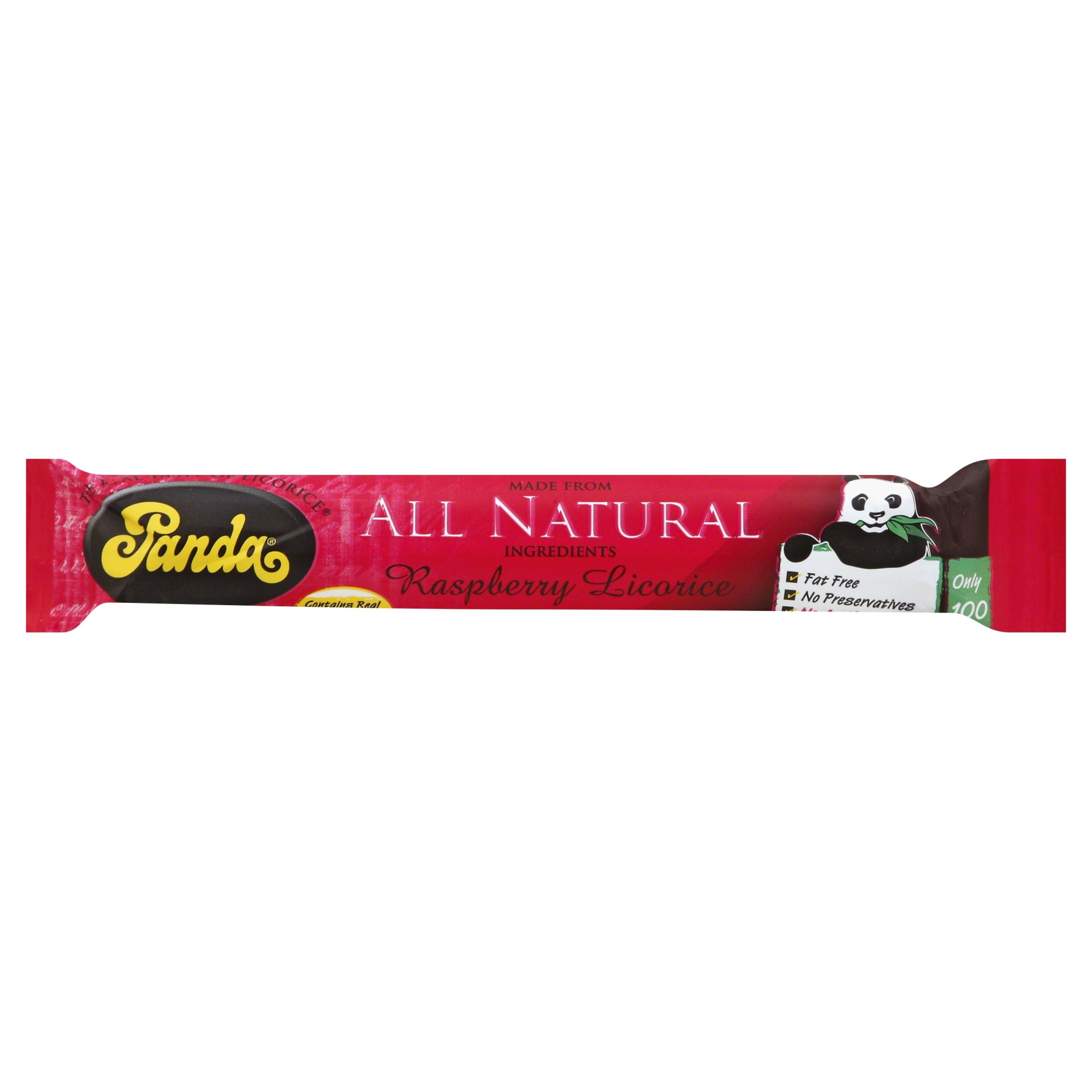 slide 1 of 9, Panda All Natural Raspberry Licorice Bar, 1.12 oz