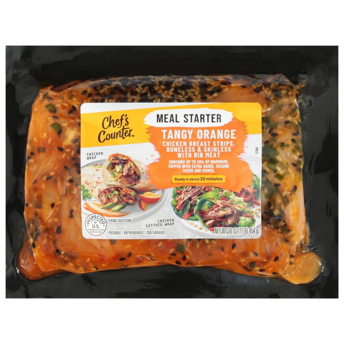 slide 2 of 4, Chef Counter Chicken Breasts Spicy Orange 16 Oz - 16 OZ, 16 oz