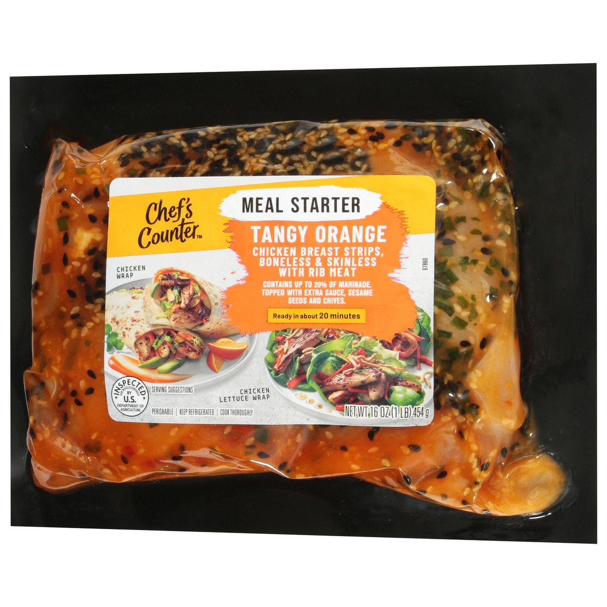 slide 3 of 4, Chef Counter Chicken Breasts Spicy Orange 16 Oz - 16 OZ, 16 oz