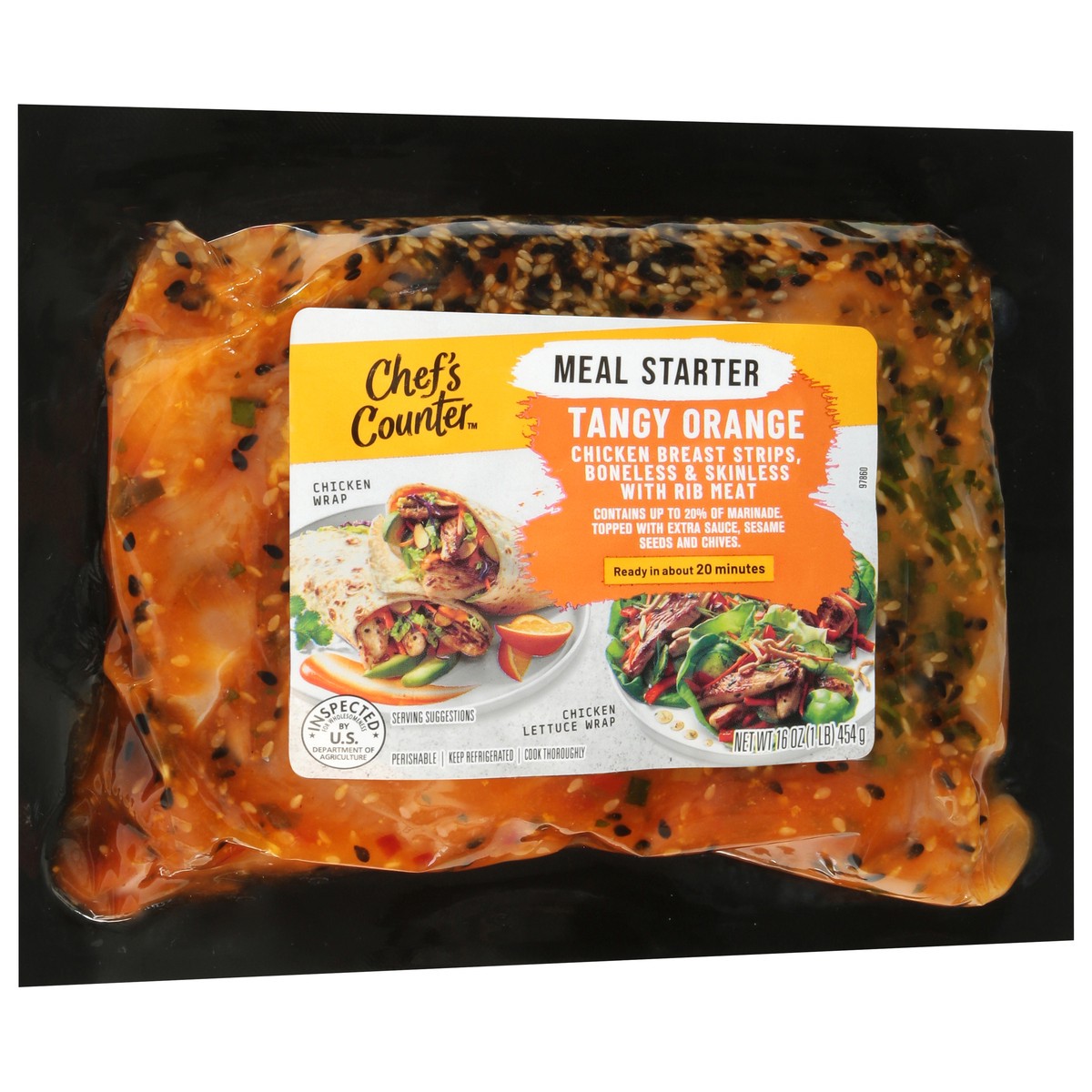 slide 4 of 4, Chef Counter Chicken Breasts Spicy Orange 16 Oz - 16 OZ, 16 oz