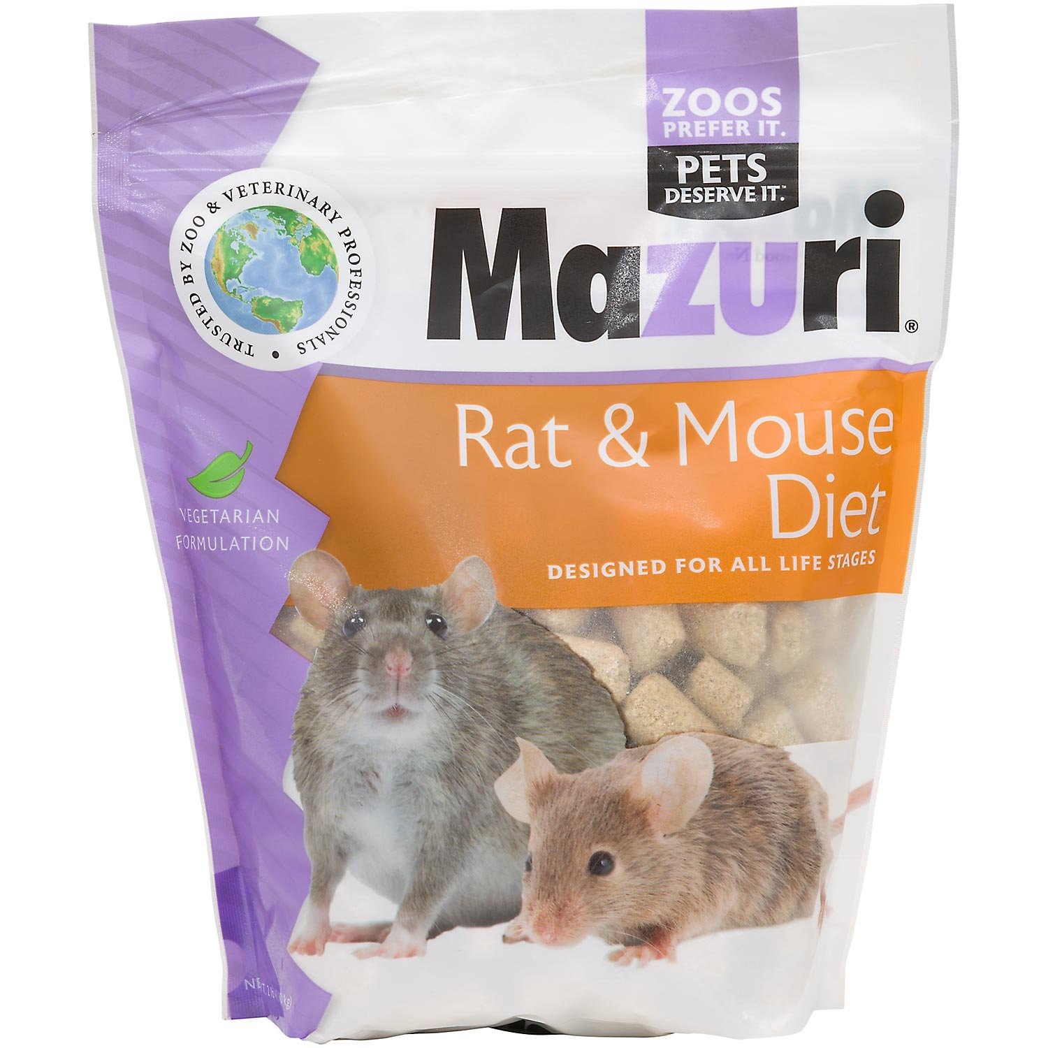 slide 1 of 1, Mazuri Rat & Mouse Food, 2 lb