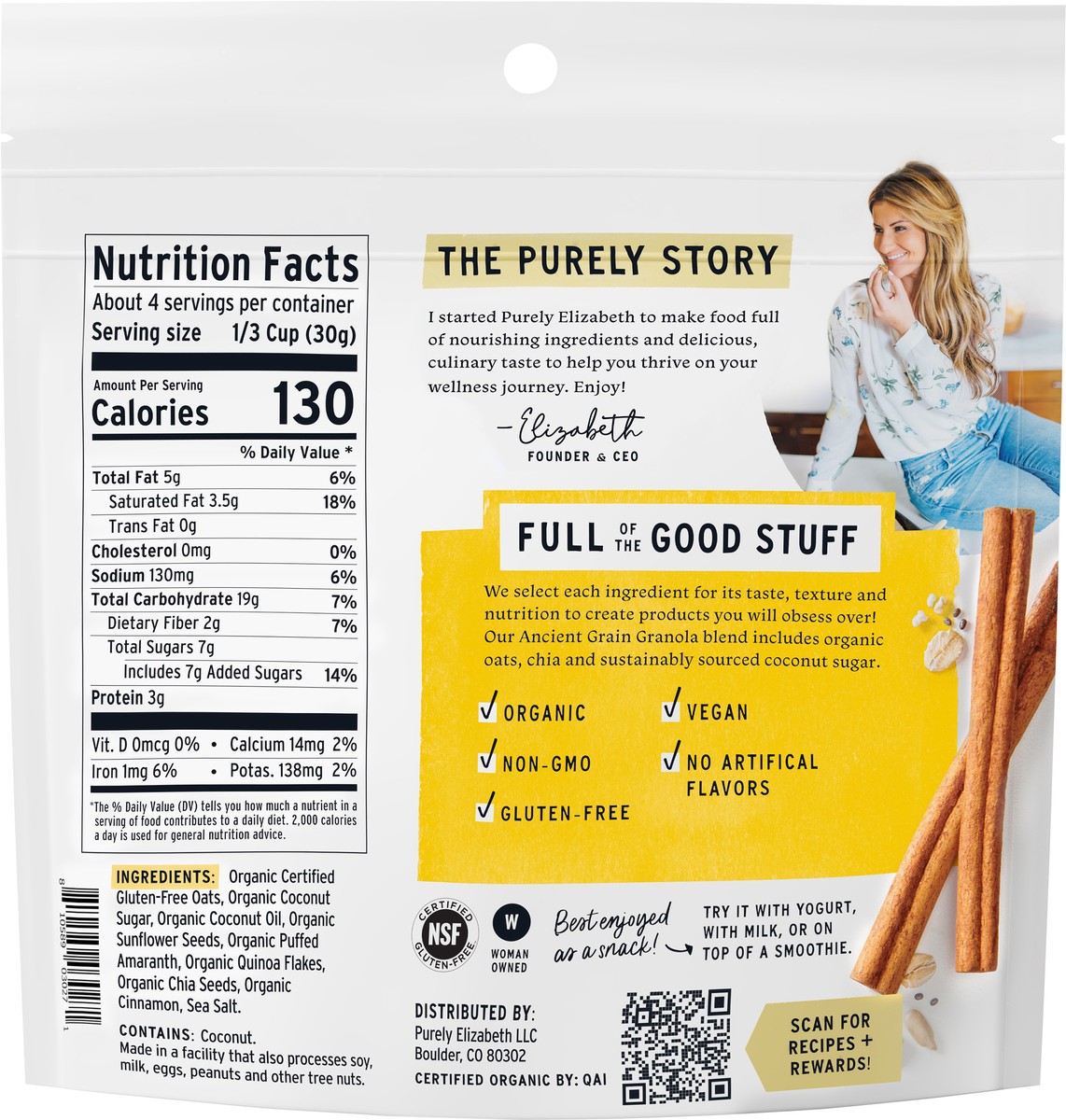 slide 7 of 9, Purely Elizabeth Ancient Grain Original Granola 4 oz, 4 oz