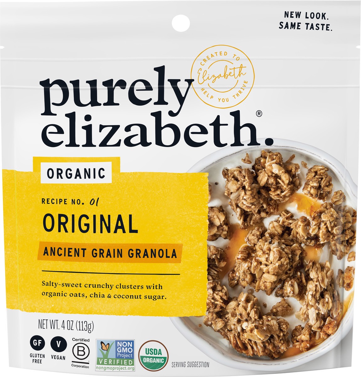 slide 3 of 9, Purely Elizabeth Ancient Grain Original Granola 4 oz, 4 oz