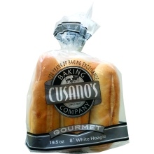 slide 1 of 1, Cusanos 8'' Plain Hoagie, 6 ct