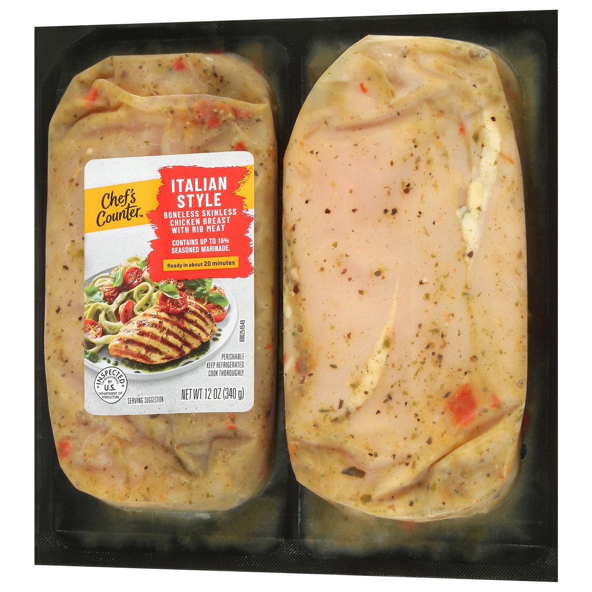 slide 4 of 4, Chefs Counter Chicken Breast Italian Style 12 Oz - 12 OZ, 12 oz