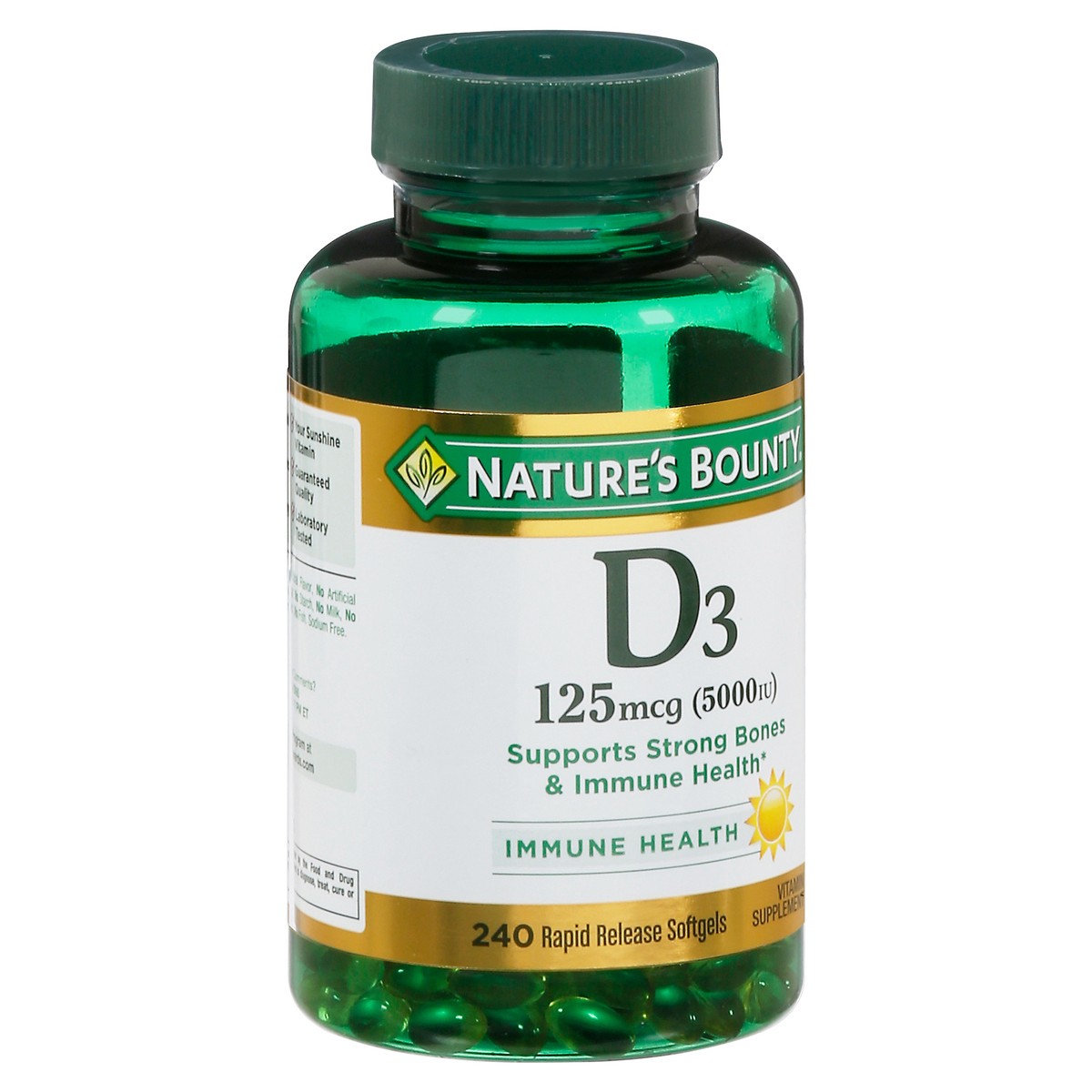 slide 7 of 13, Nature's Bounty 125 mcg Vitamin D3 240 Softgels, 240 ct