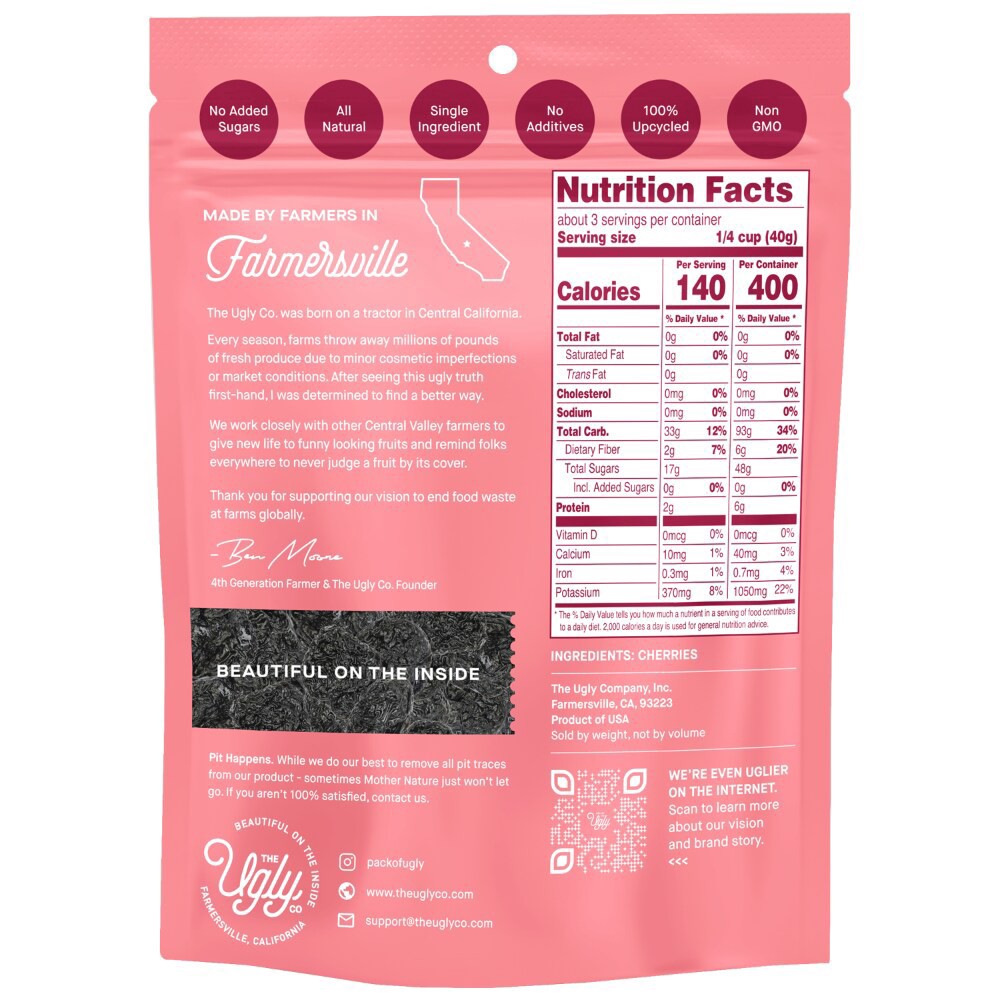 slide 2 of 5, Hello Im Ugly Whole Cherries Dried Fruit - 4 oz, 4 oz