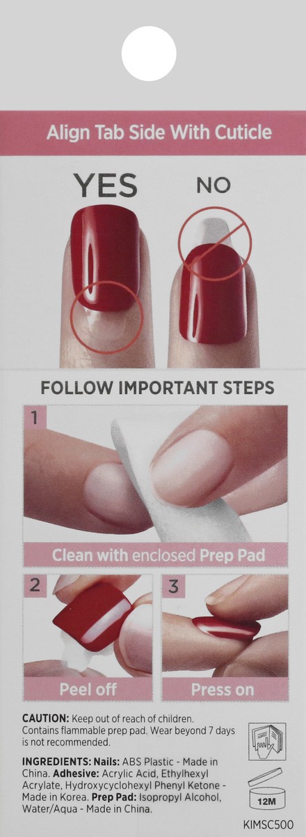 slide 5 of 9, imPRESS Press-On Manicure Short Length Reset KIM017 Nails 30 ea, 30 ct