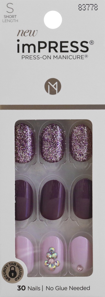 slide 6 of 9, imPRESS Press-On Manicure Short Length Reset KIM017 Nails 30 ea, 30 ct