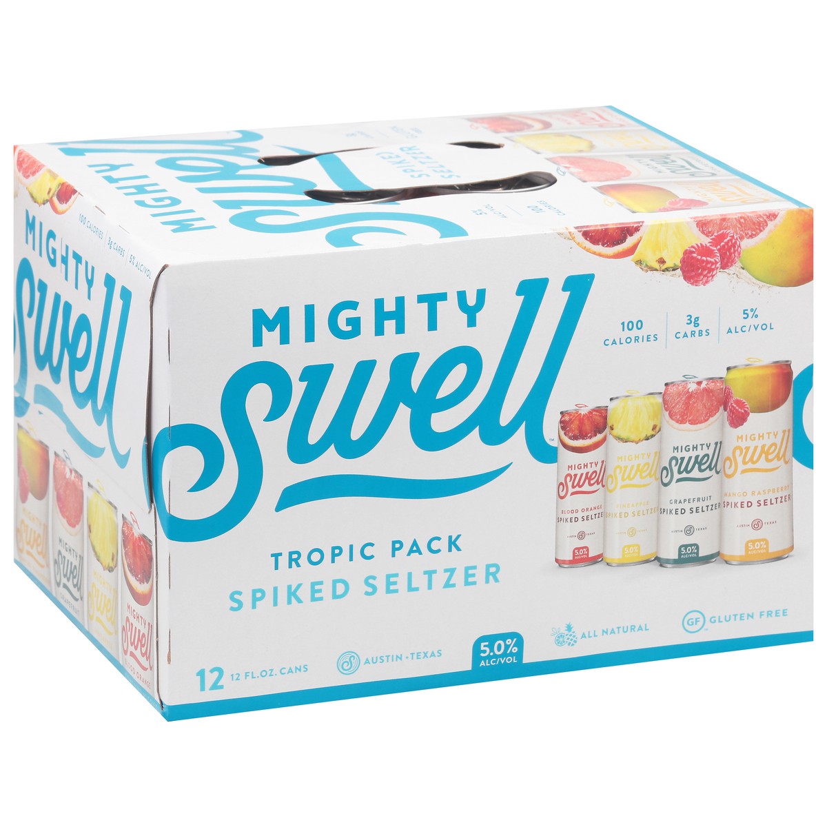 slide 5 of 9, Mighty Swell Spiked Seltzer, 144 fl oz