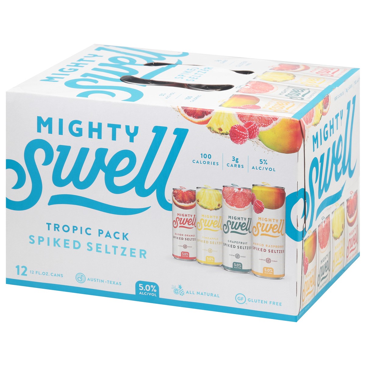 slide 2 of 9, Mighty Swell Spiked Seltzer, 144 fl oz