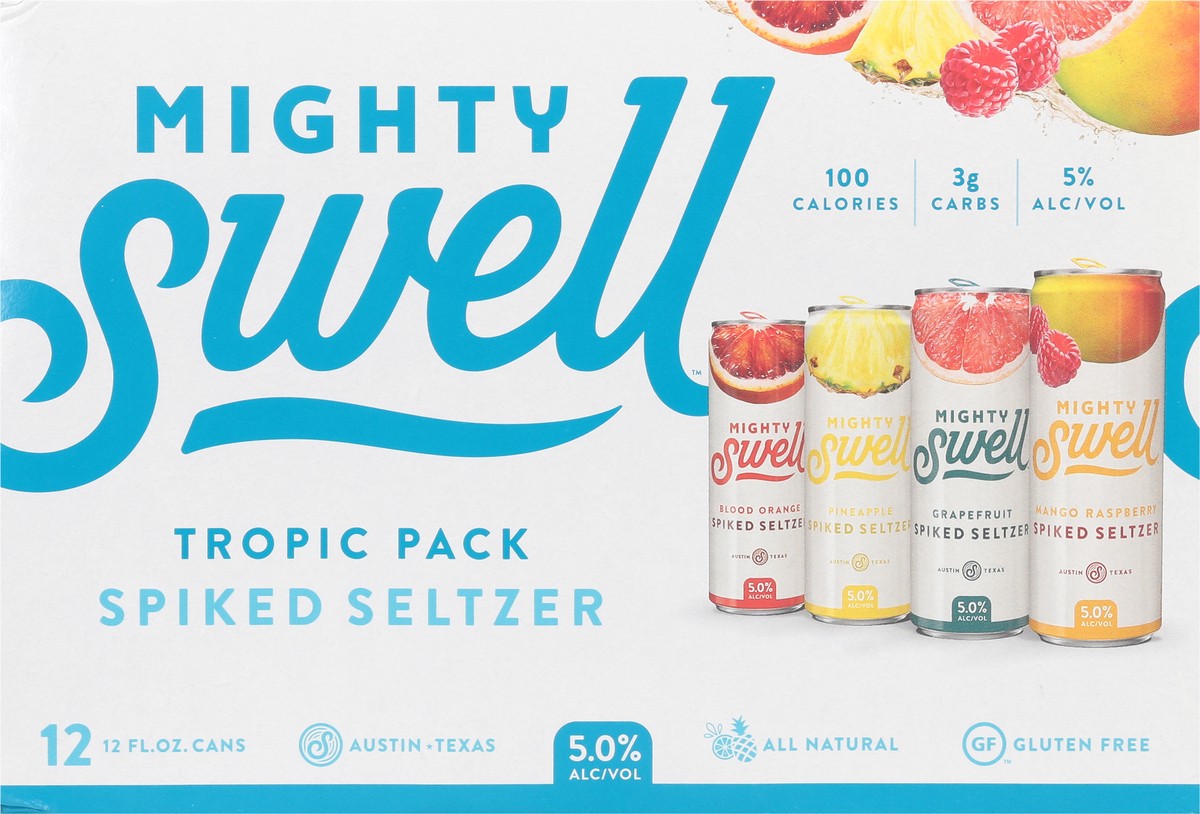 slide 8 of 9, Mighty Swell Spiked Seltzer, 144 fl oz