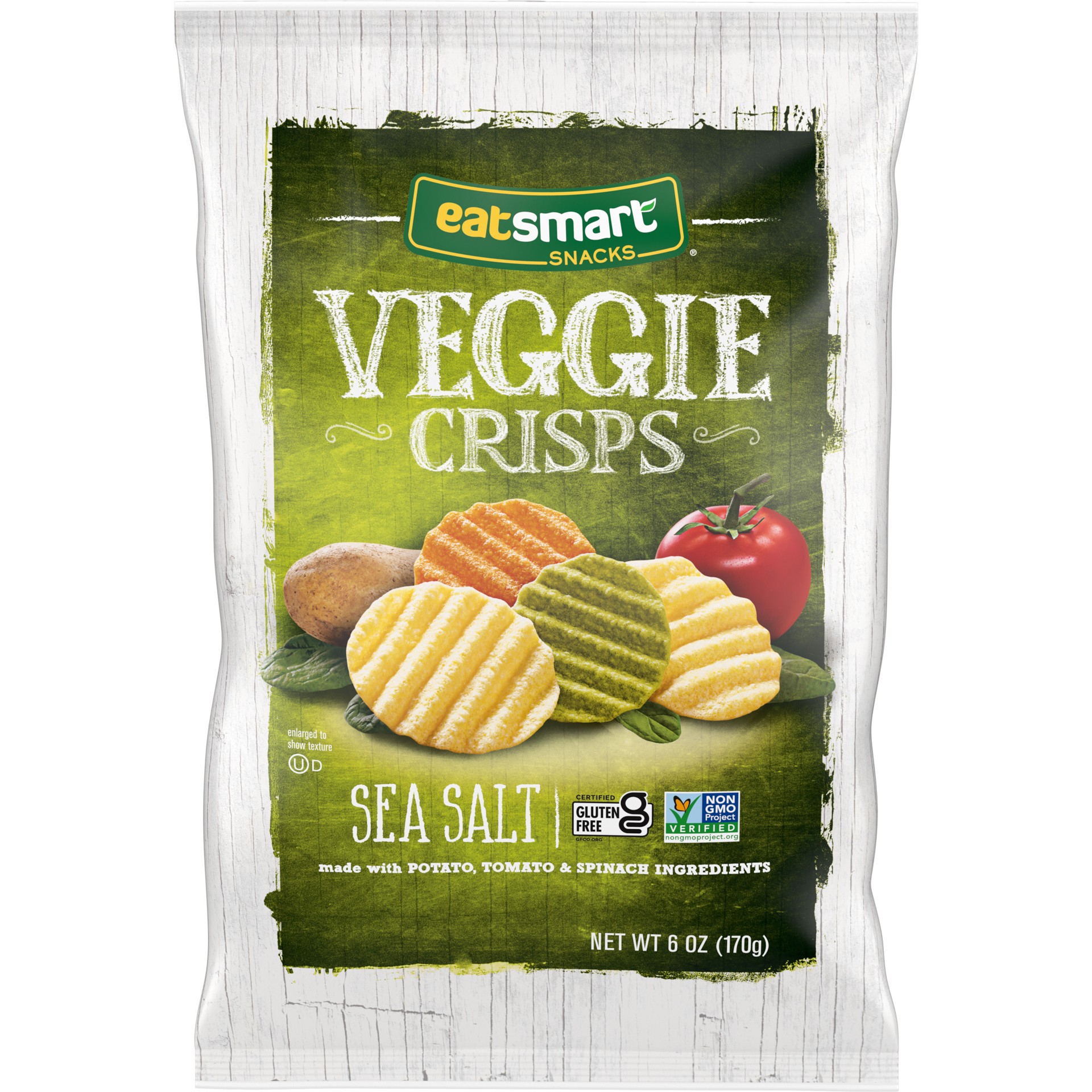 slide 1 of 1, Eatsmart Snacks Snacks Veggie Crisps with Sea Salt, 6 Oz Bag, 6 oz