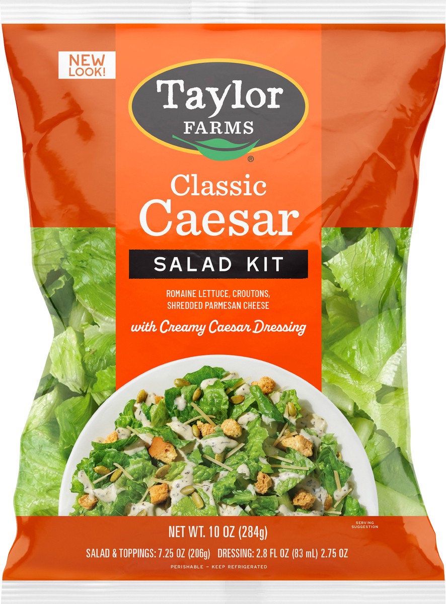 slide 6 of 7, Taylor Farms Classic Caesar Salad Kit with Creamy Caesar Dressing 10 oz, 10 oz