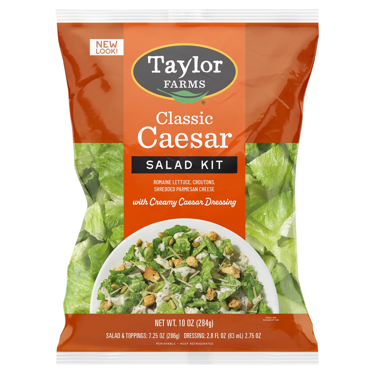 slide 1 of 7, Taylor Farms Classic Caesar Salad Kit with Creamy Caesar Dressing 10 oz, 10 oz